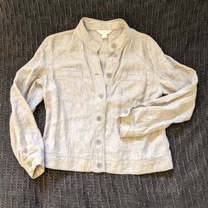 Grey Linen Top size M